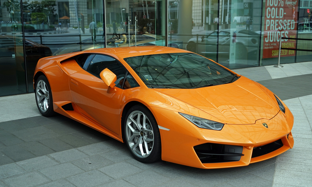An Orange Sports Car